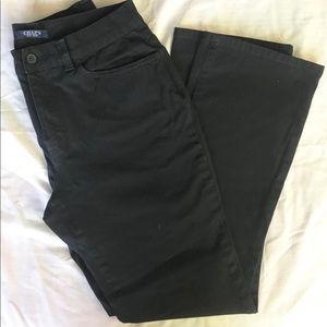 Chaps Black Cotton Stretch Pant Size 6